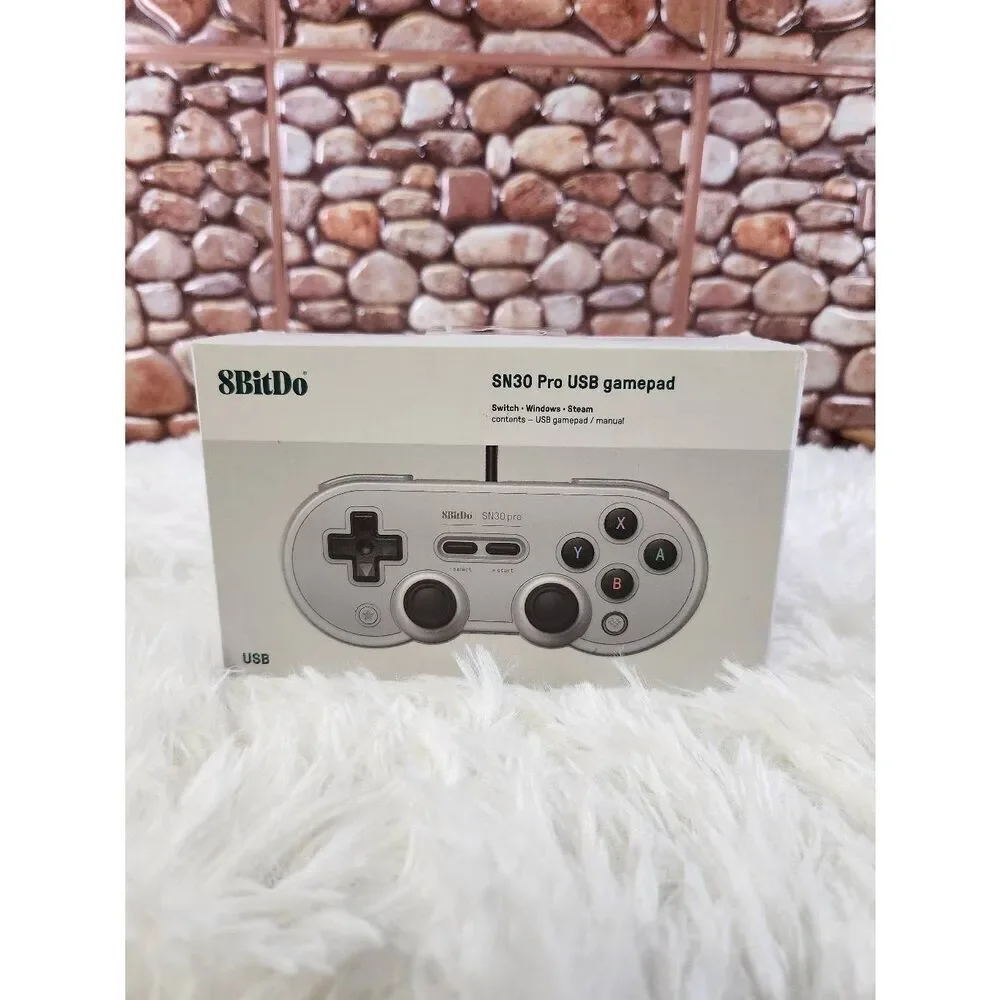 8Bitdo Sn30 Pro USB Wired Gamepad for Switch, Windows & Raspberry Pi(Gray Editio